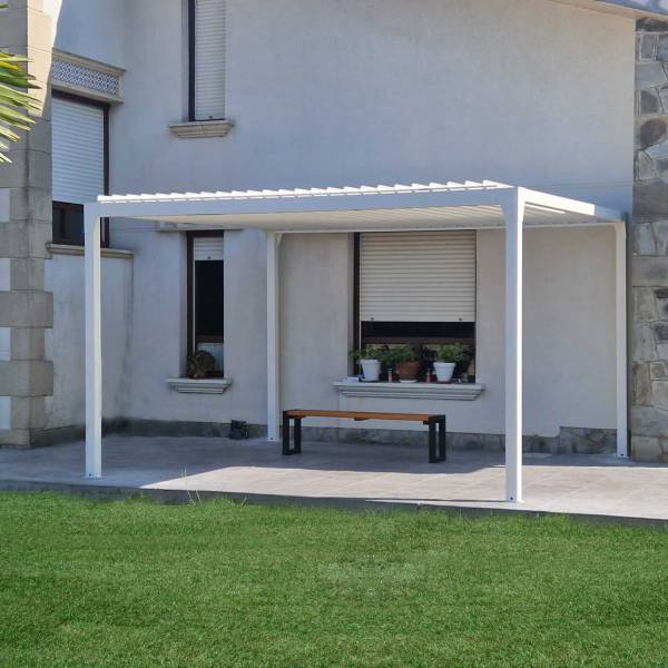 pergola blanche 4mX3M50